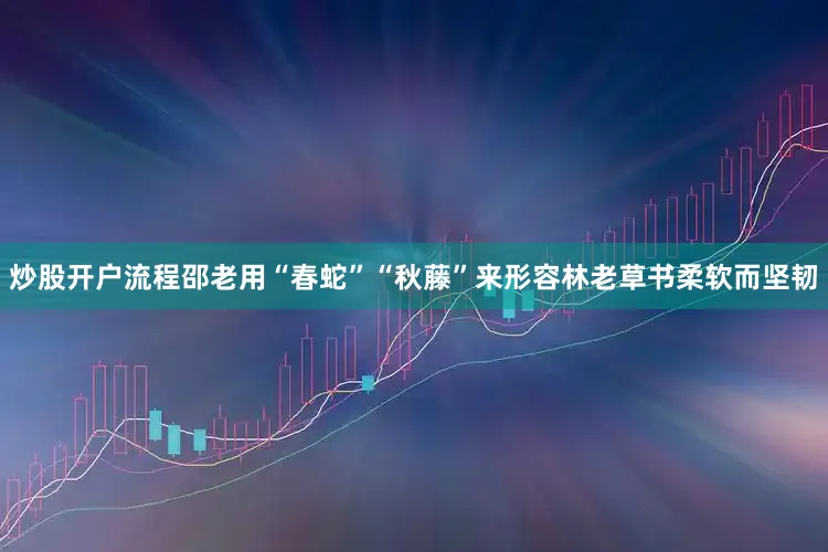 炒股开户流程邵老用“春蛇”“秋藤”来形容林老草书柔软而坚韧